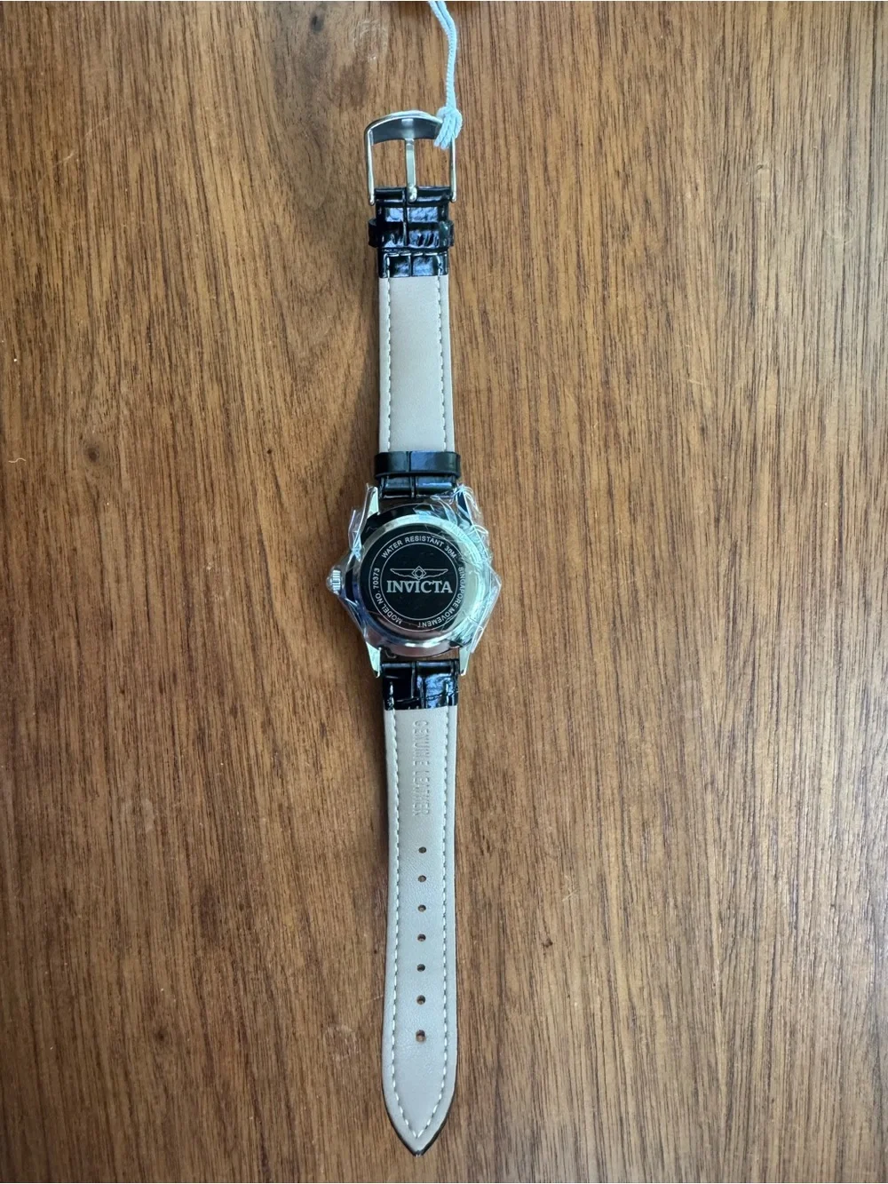 Luxury Silver Watch with Black Leather Strap